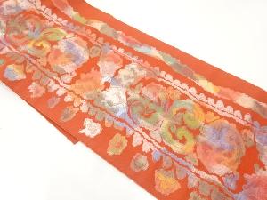 花唐草模様織出し名古屋帯